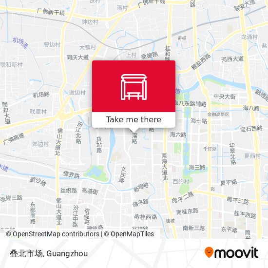 叠北市场 map