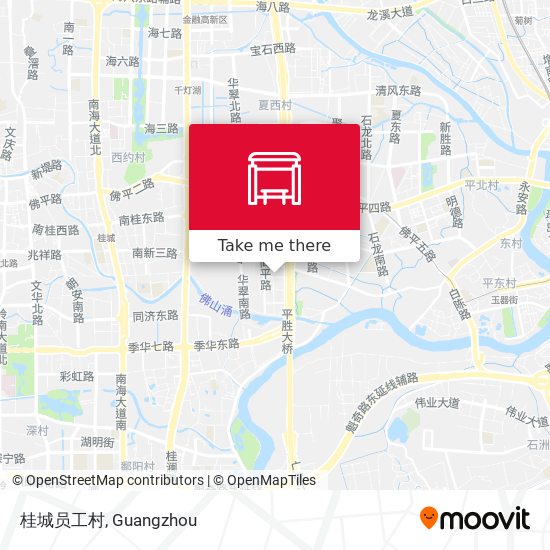 桂城员工村 map