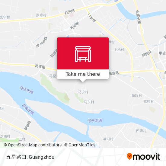 五星路口 map