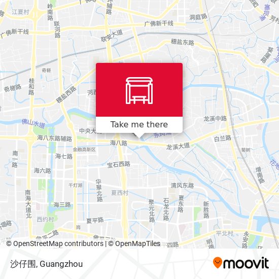沙仔围 map
