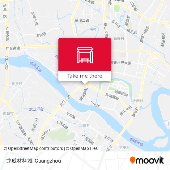 龙威材料城 map