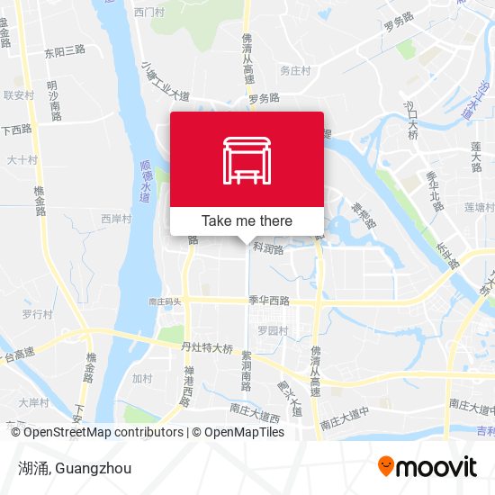 湖涌 map