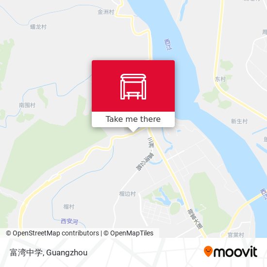 富湾中学 map