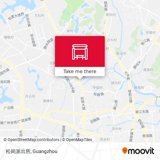 松岗派出所 map