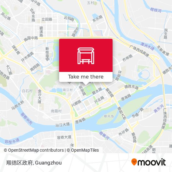 顺德区政府 map