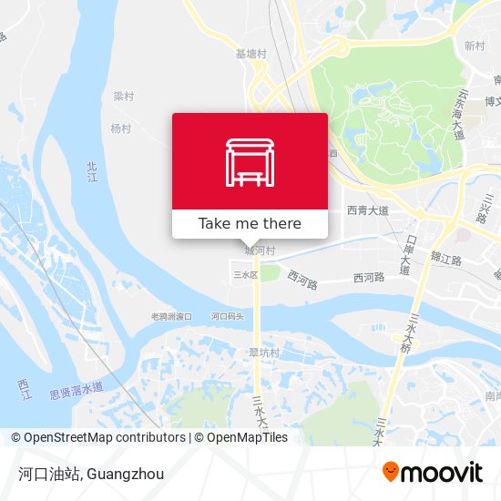 河口油站 map