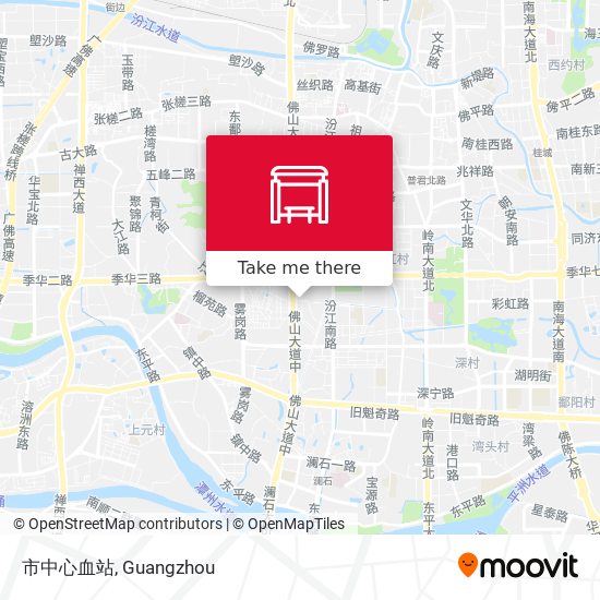 市中心血站 map