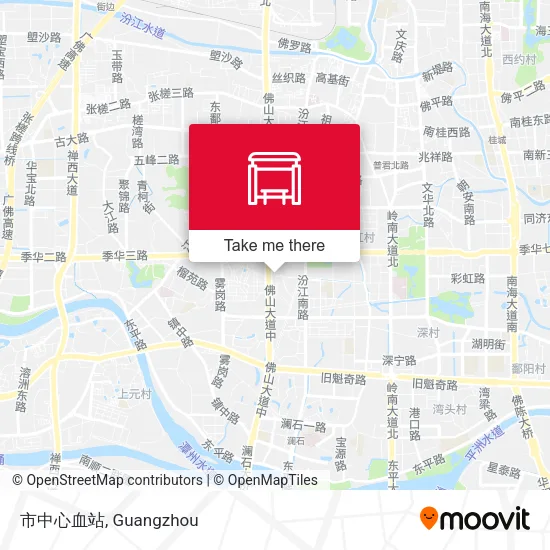 市中心血站 map