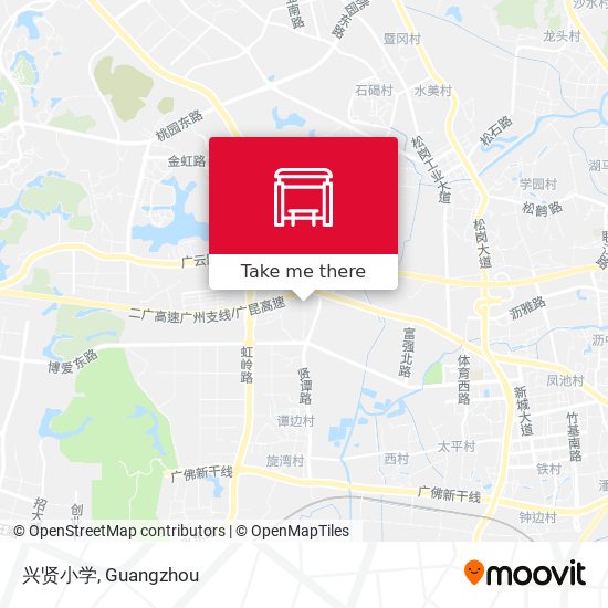 兴贤小学 map