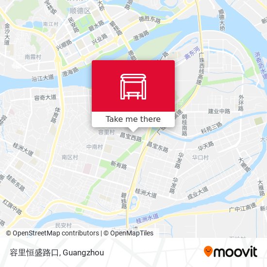 容里恒盛路口 map