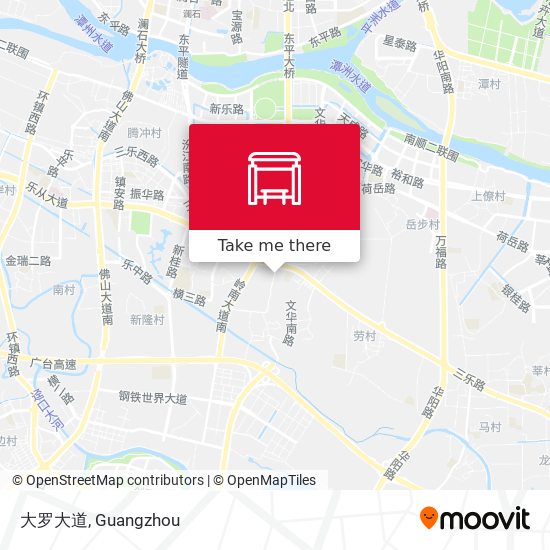大罗大道 map