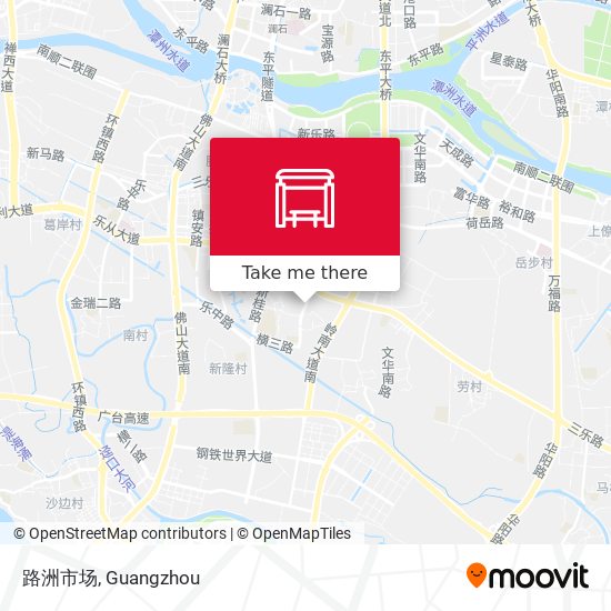 路洲市场 map