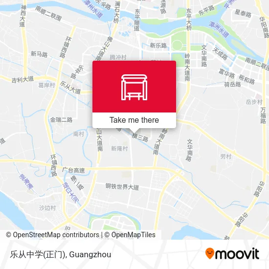 乐从中学(正门) map