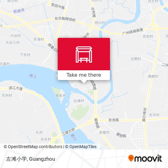 左滩小学 map