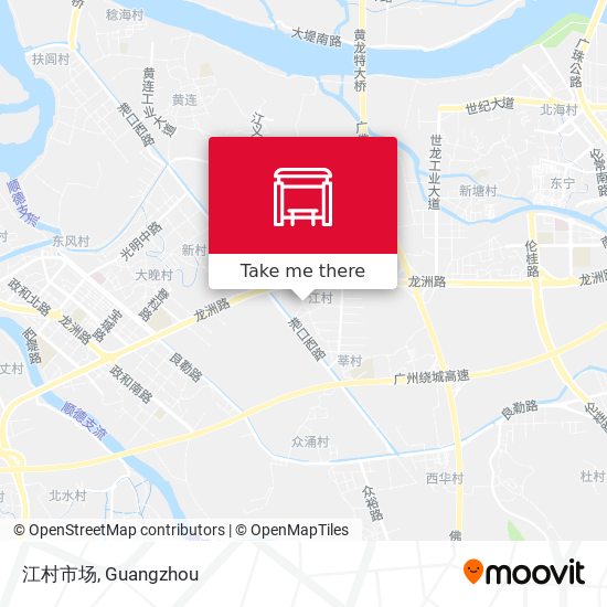 江村市场 map
