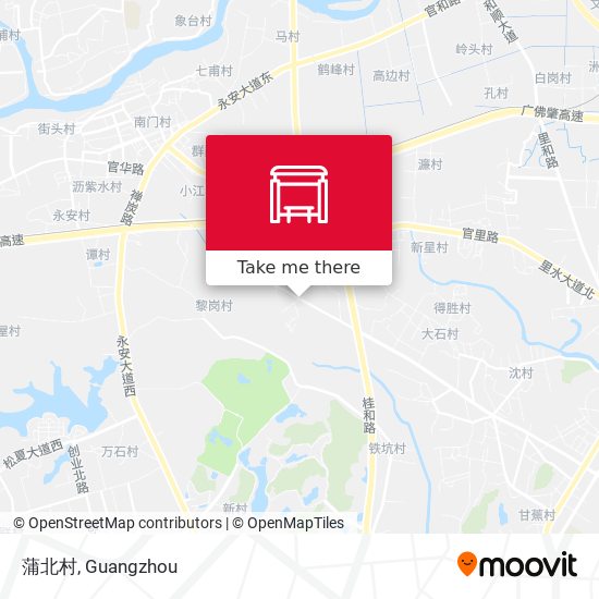 蒲北村 map