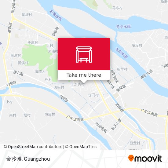金沙滩 map