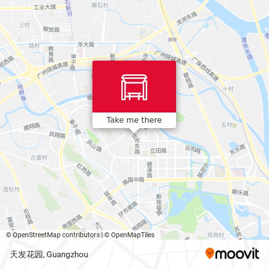 天发花园 map