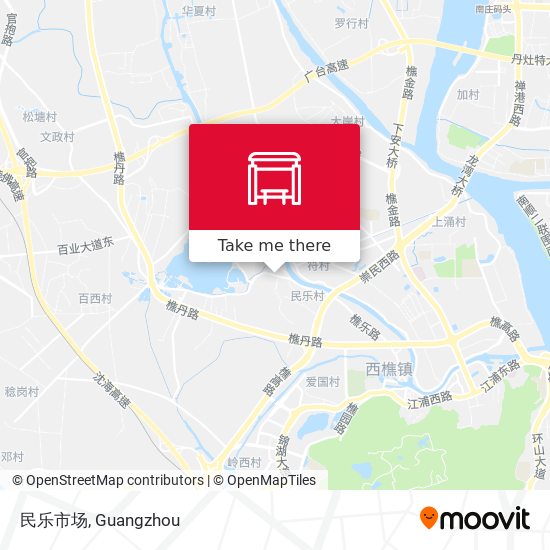 民乐市场 map