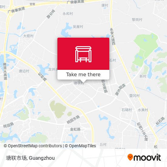 塘联市场 map