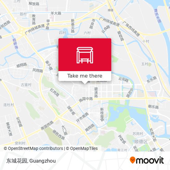东城花园 map