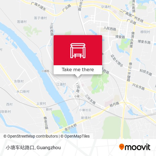 小塘车站路口 map