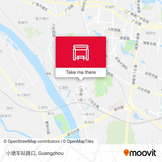 小塘车站路口 map