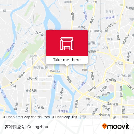 罗冲围总站 map