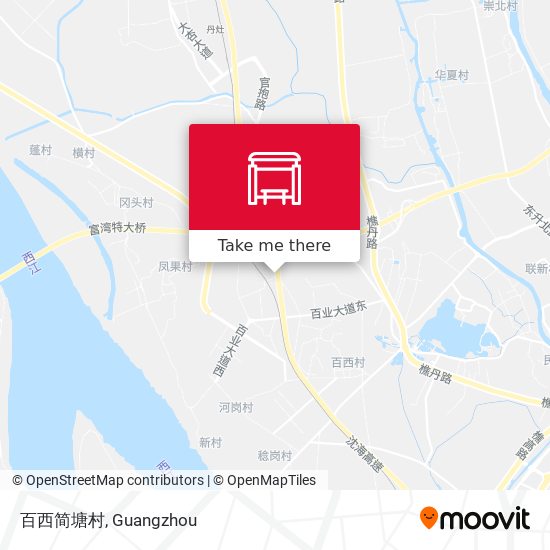 百西简塘村 map