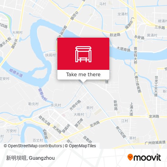 新明坝咀 map