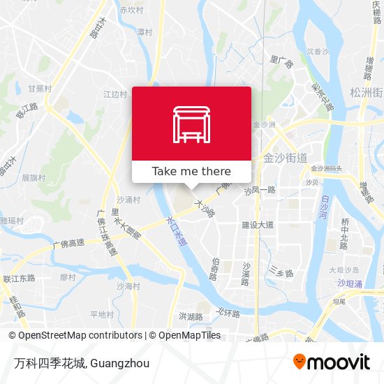 万科四季花城 map