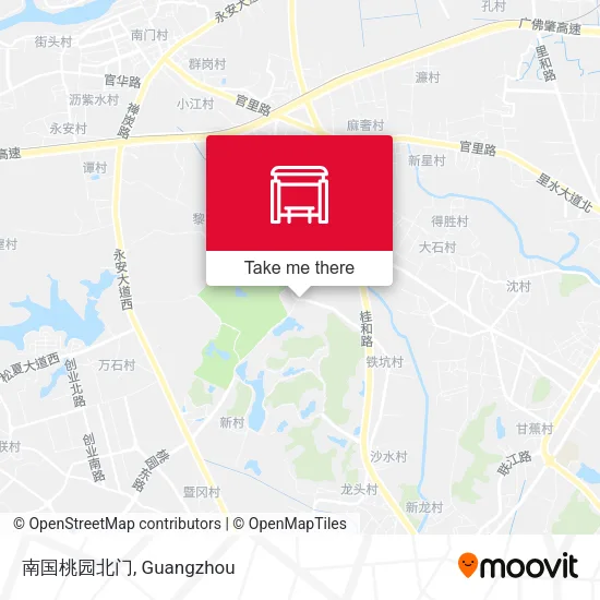 南国桃园北门 map
