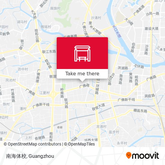 南海体校 map