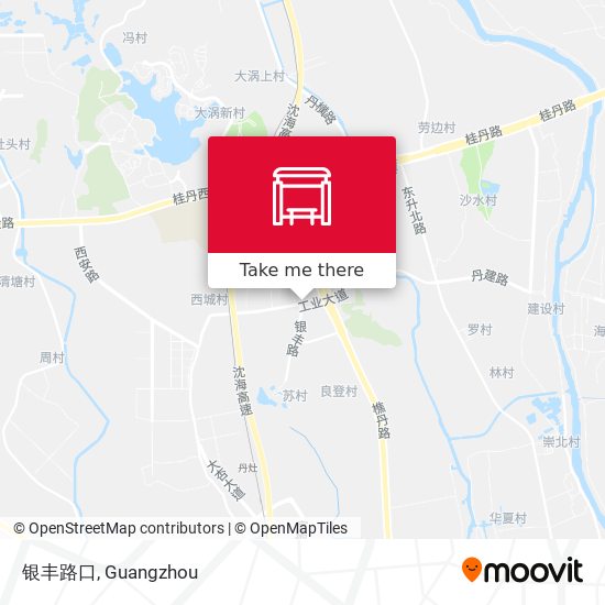 银丰路口 map