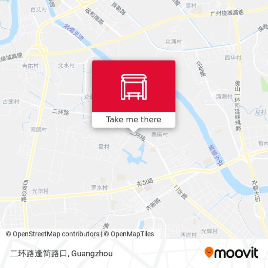 二环路逢简路口 map