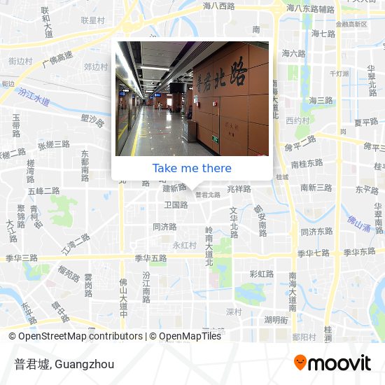 普君墟 map