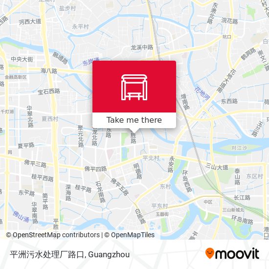 平洲污水处理厂路口 map
