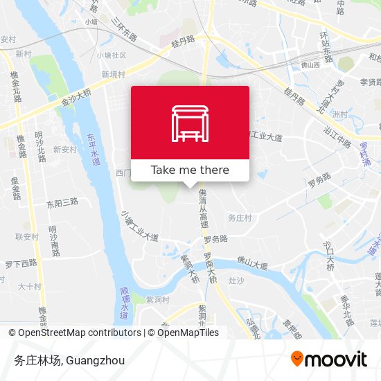 务庄林场 map