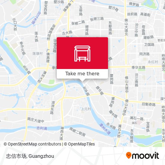忠信市场 map