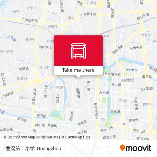 叠滘第二小学 map