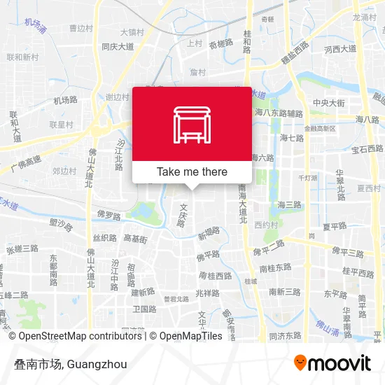 叠南市场 map