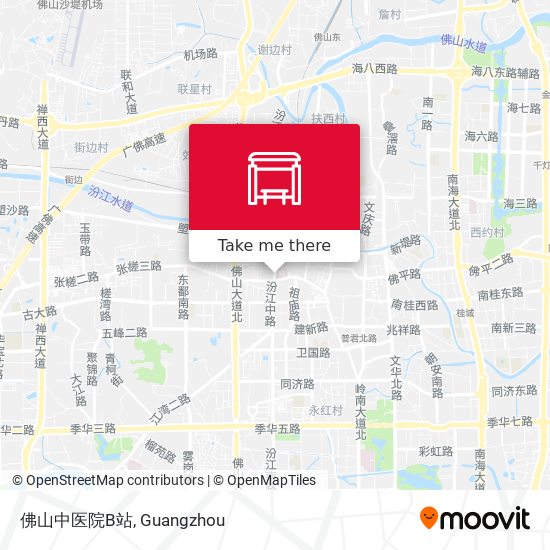 佛山中医院B站 map