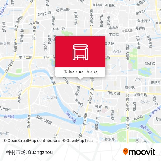 番村市场 map