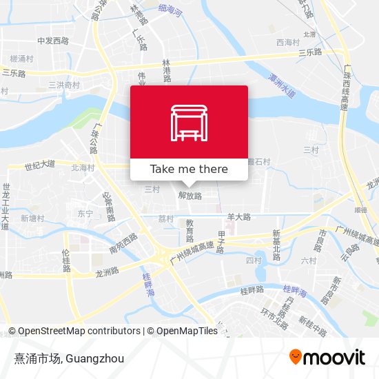 熹涌市场 map