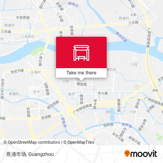 熹涌市场 map