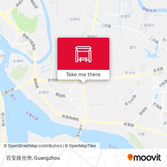 百安路光华 map