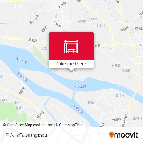 马东市场 map