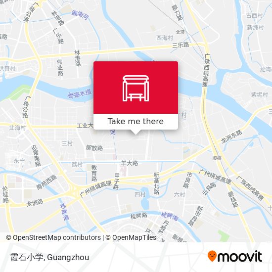 霞石小学 map