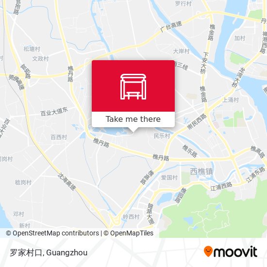 罗家村口 map