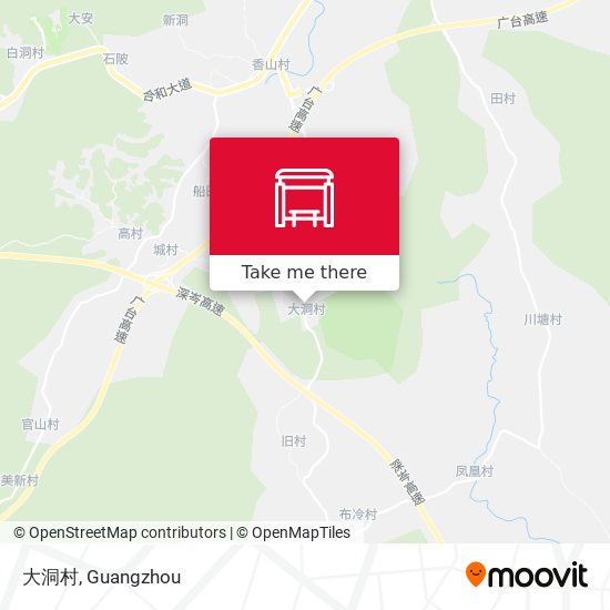 大洞村 map